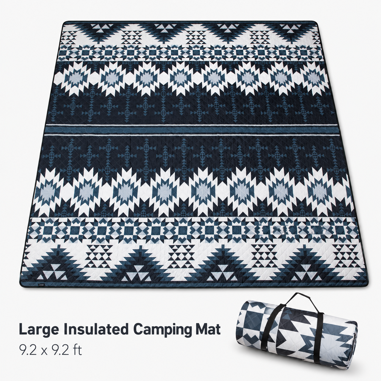 KingCamp ISIAY MAX 2.8 Extra-Large Waterproof Camping Tent Mat - Aztec Pattern