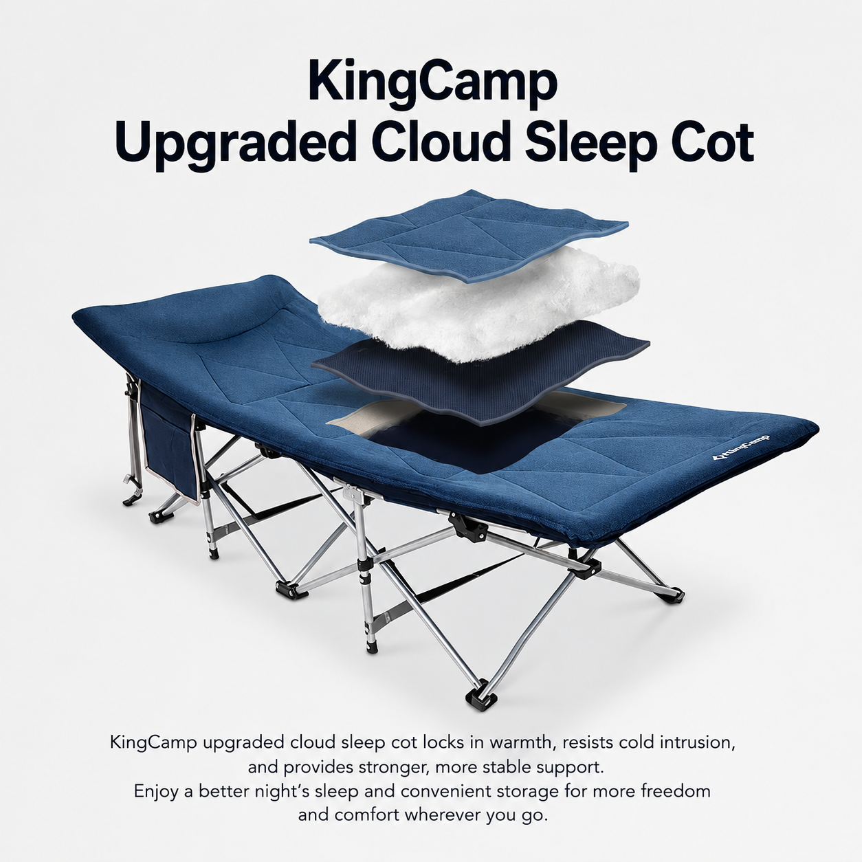 KingCamp OAK C10 PLUS Padded Camping Bed
