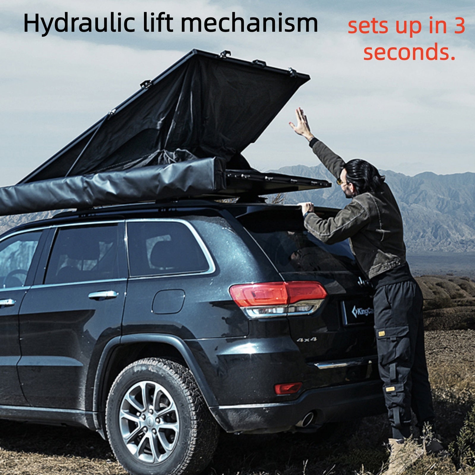 KingCamp ENDLESS 8 Aluminum Hardshell Rooftop Tent