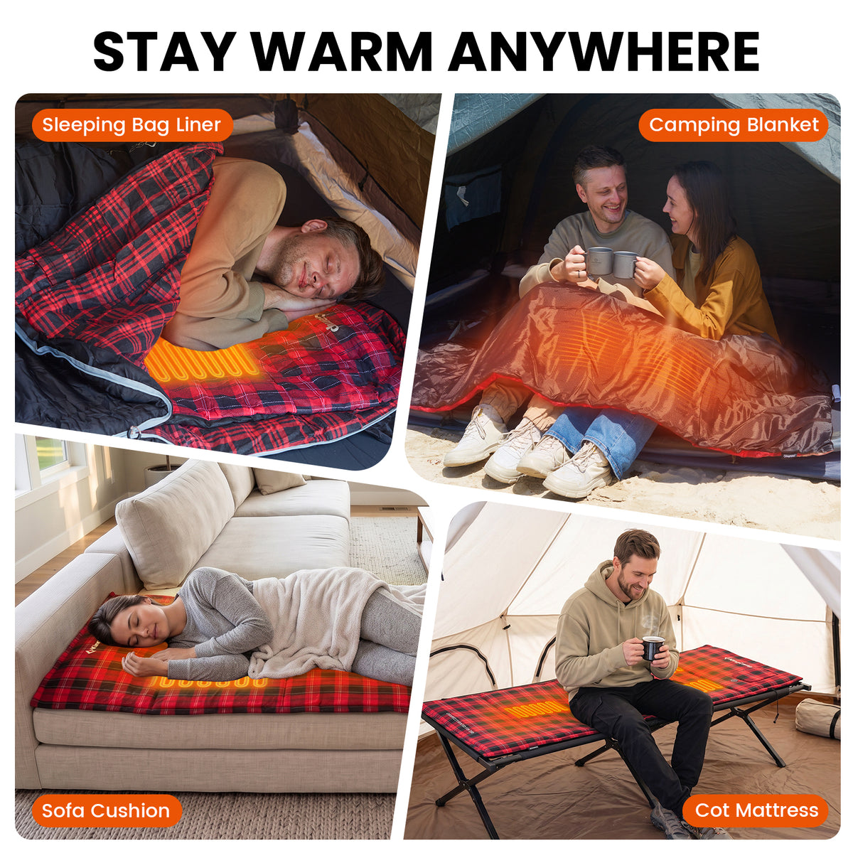 KingCamp CAMPCOZY 250 Heated Sleeping Bag Liner