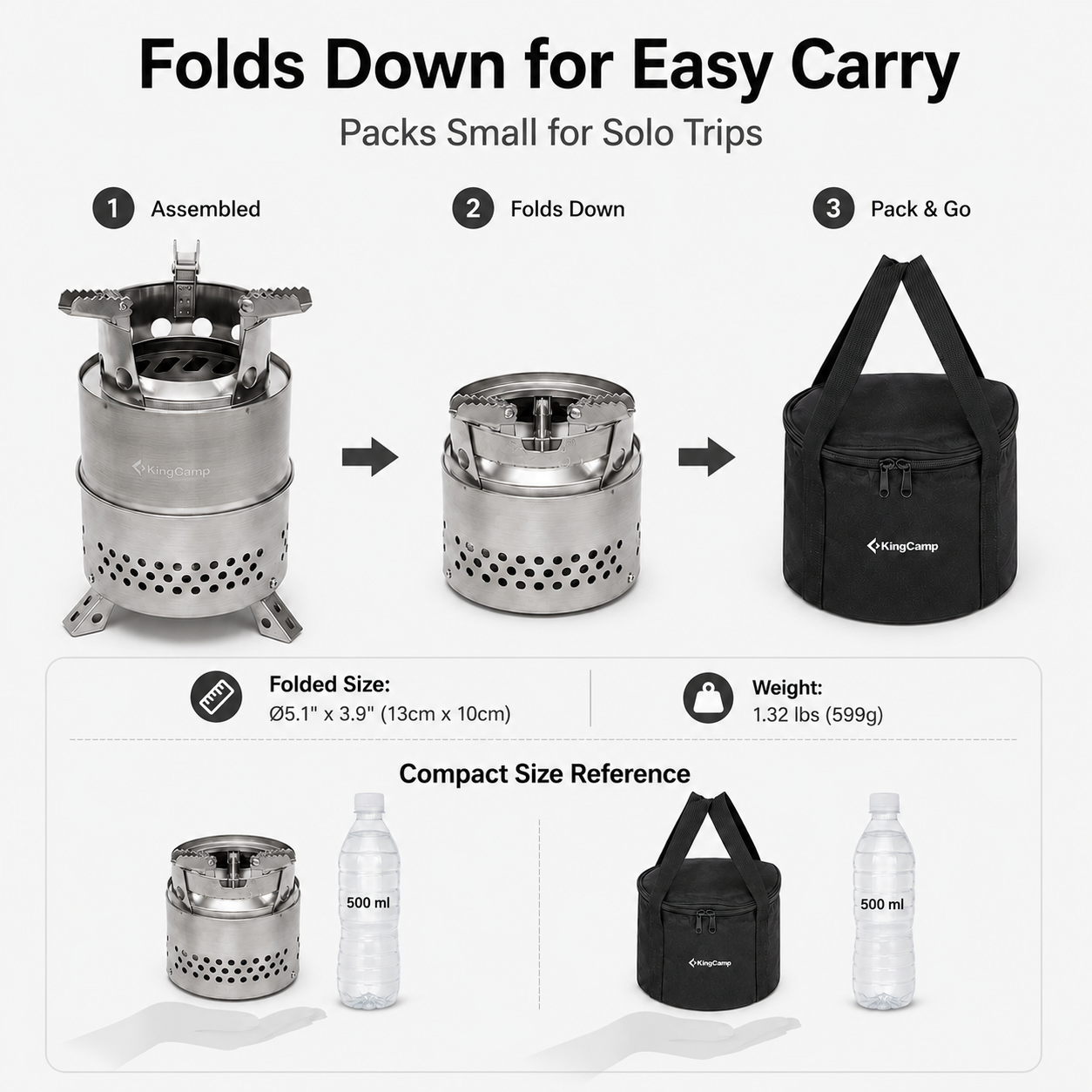 KingCamp FIREWOOD Portable Wood Stove