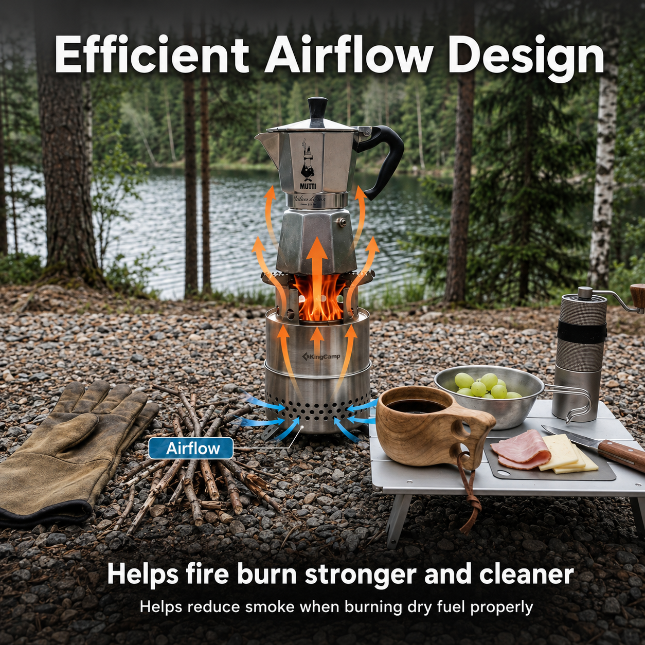 KingCamp FIREWOOD Portable Wood Stove