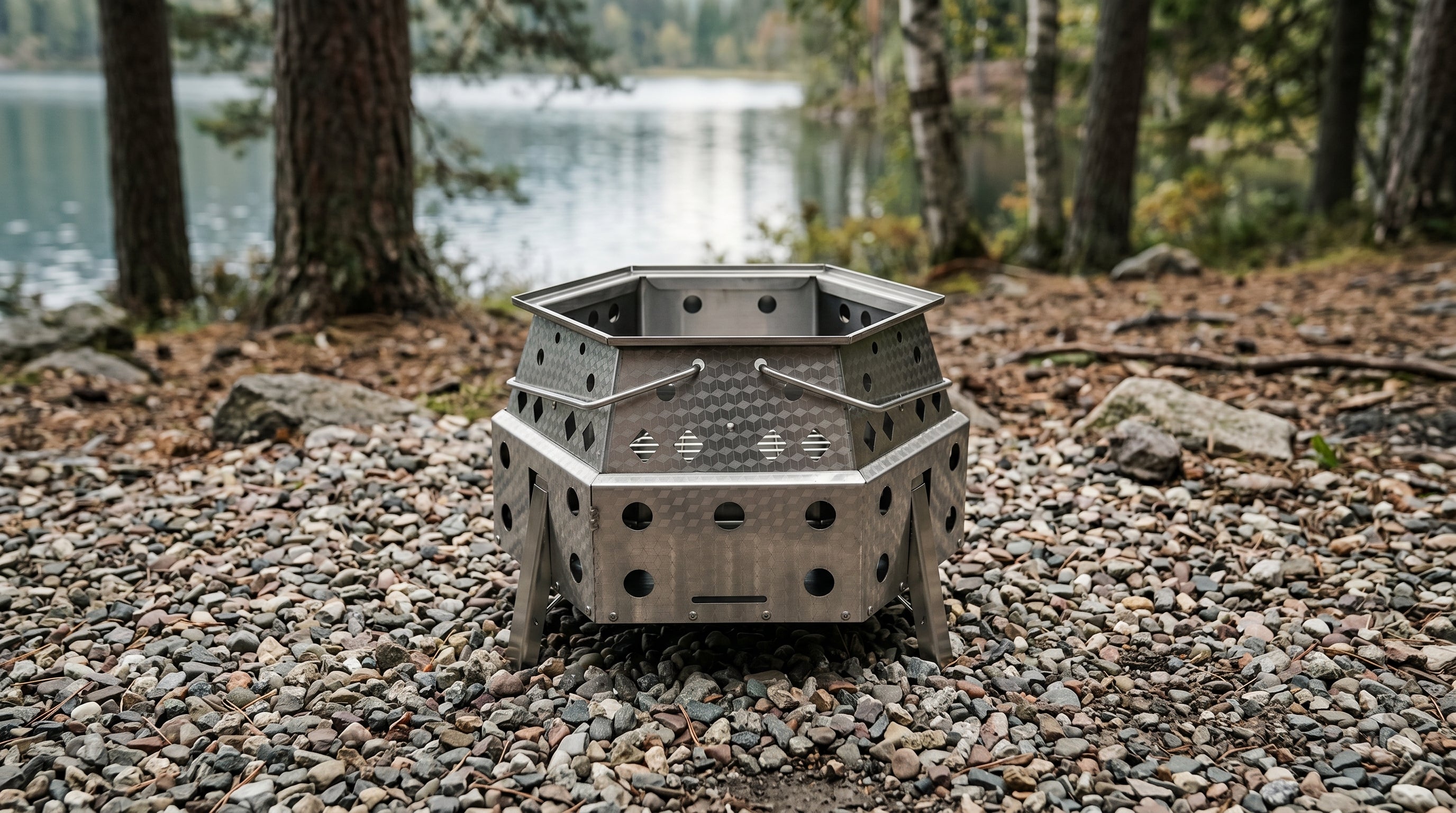 KingCamp Hexagonal Telescopic Wood-Burning Stove