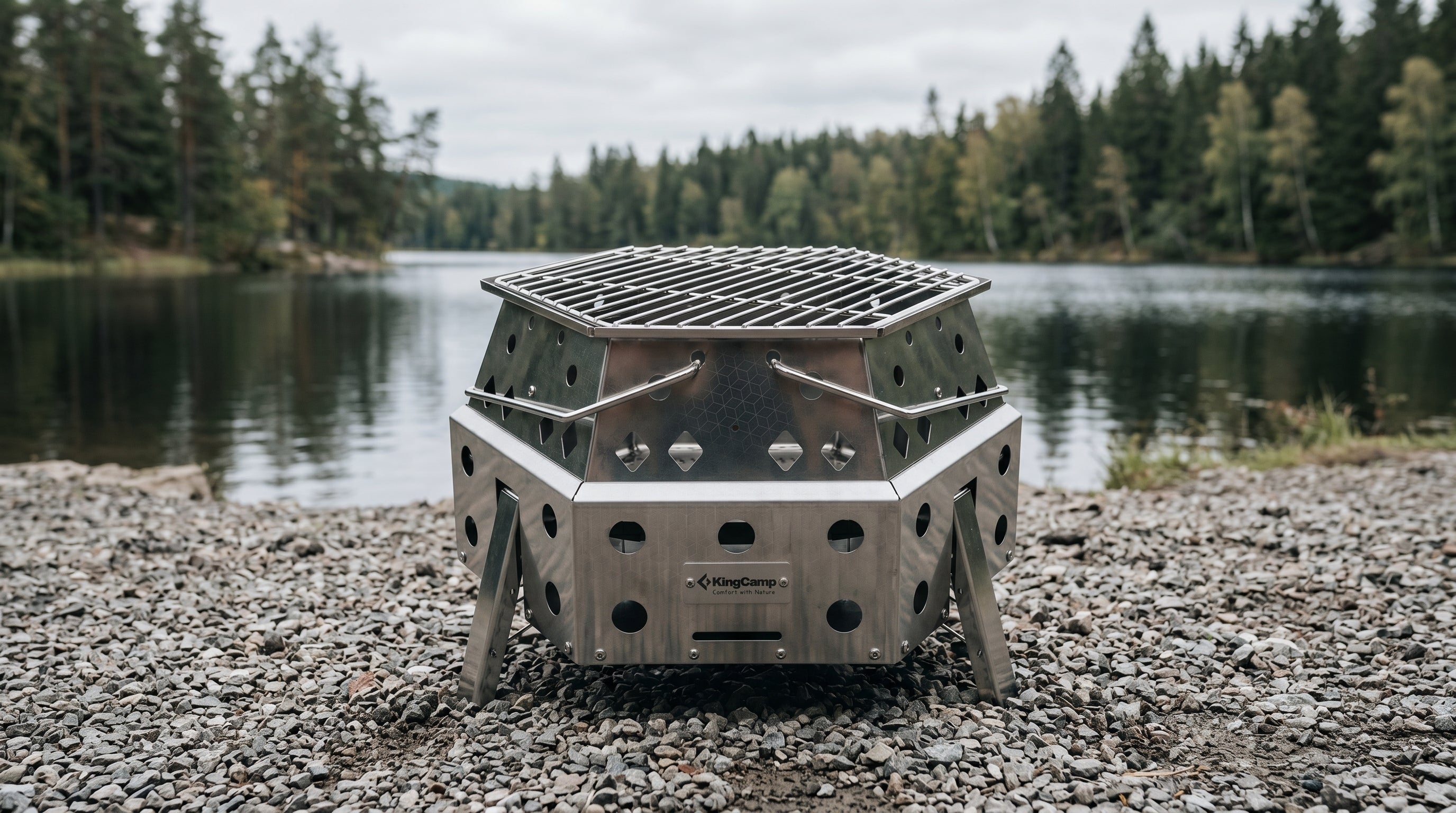 KingCamp Hexagonal Telescopic Wood-Burning Stove