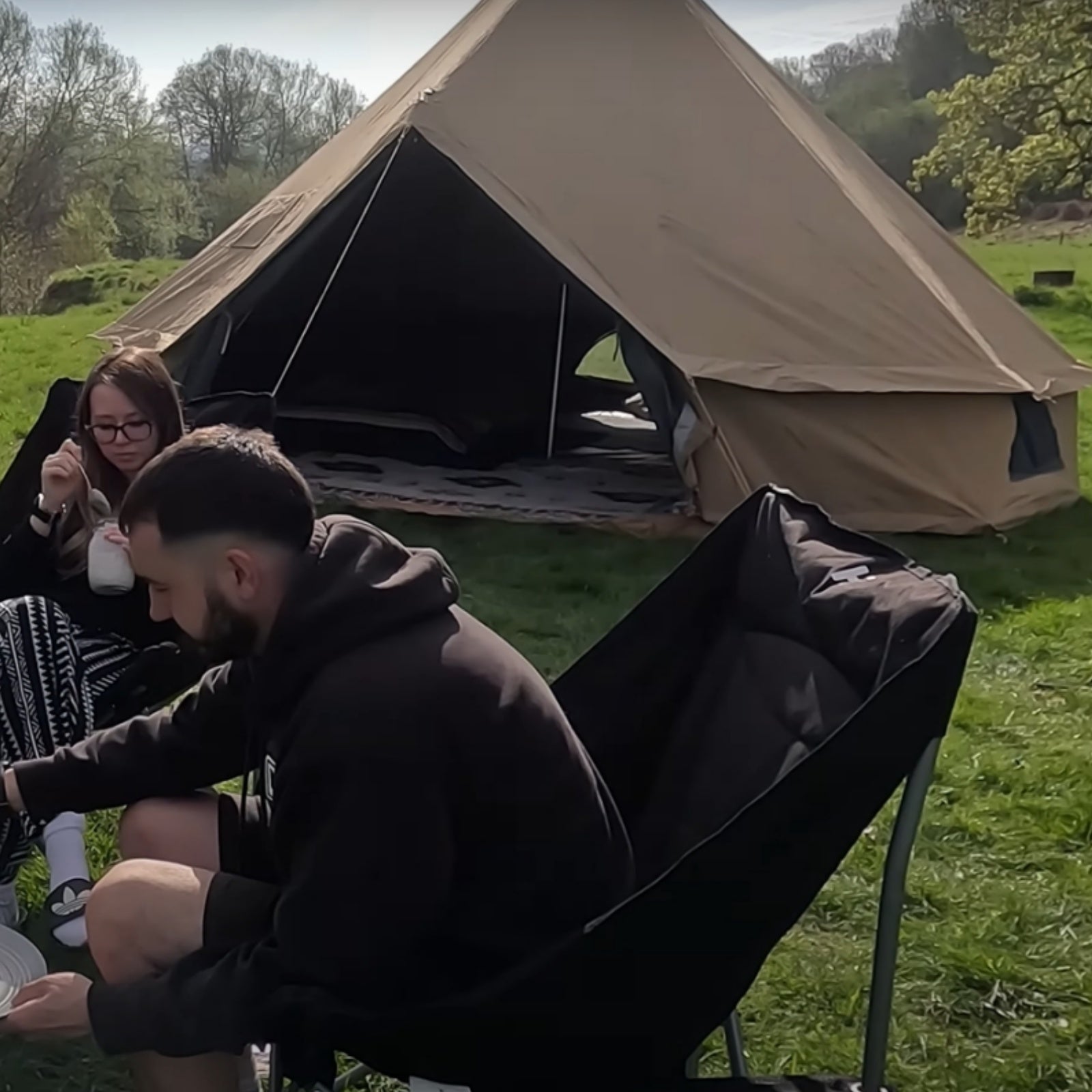 KingCamp 4-Season Khan Canvas Bell Tent-13ft/16.4ft