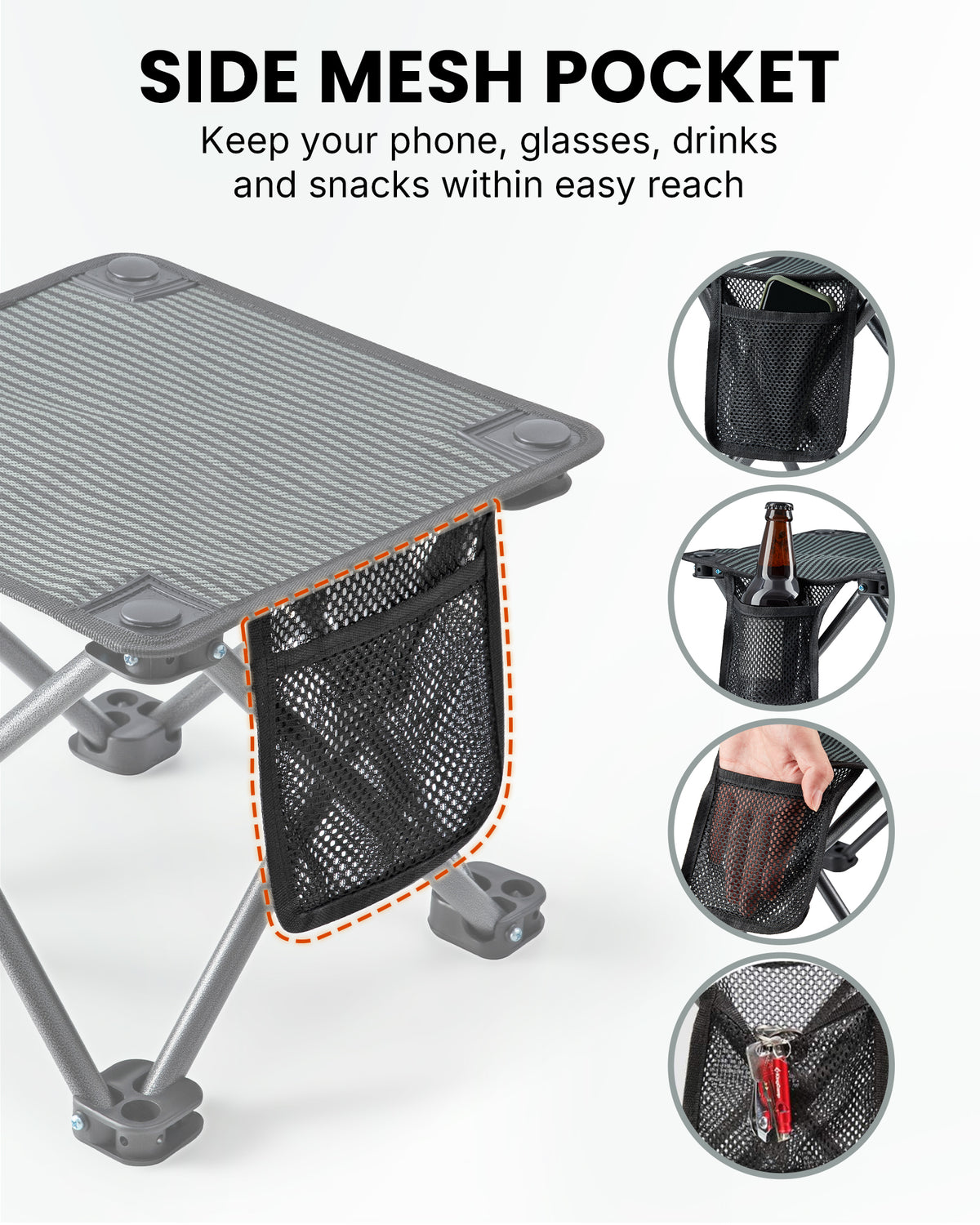 KingCamp Mini Folding Camping Stool