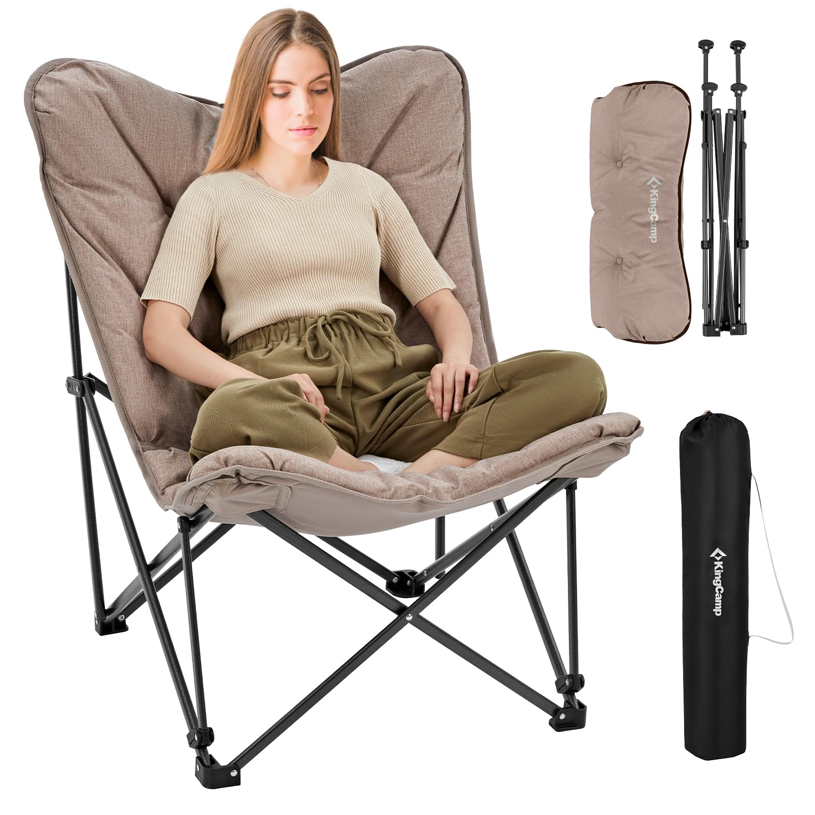 KingCamp Khan Villa Tent Glamping 4-in-1 Bundle with Stove