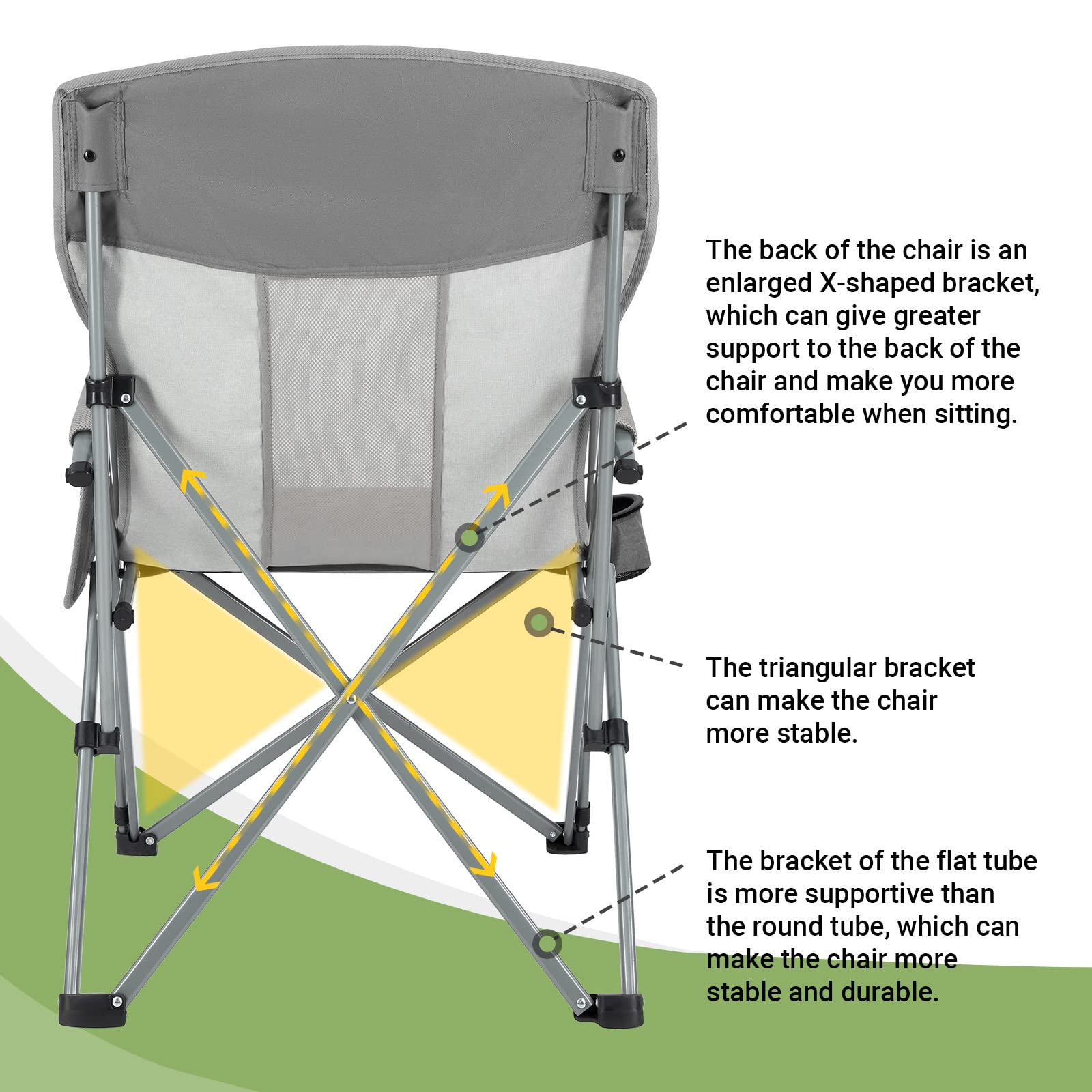 KingCamp Camping Hard Armchair Set of 2