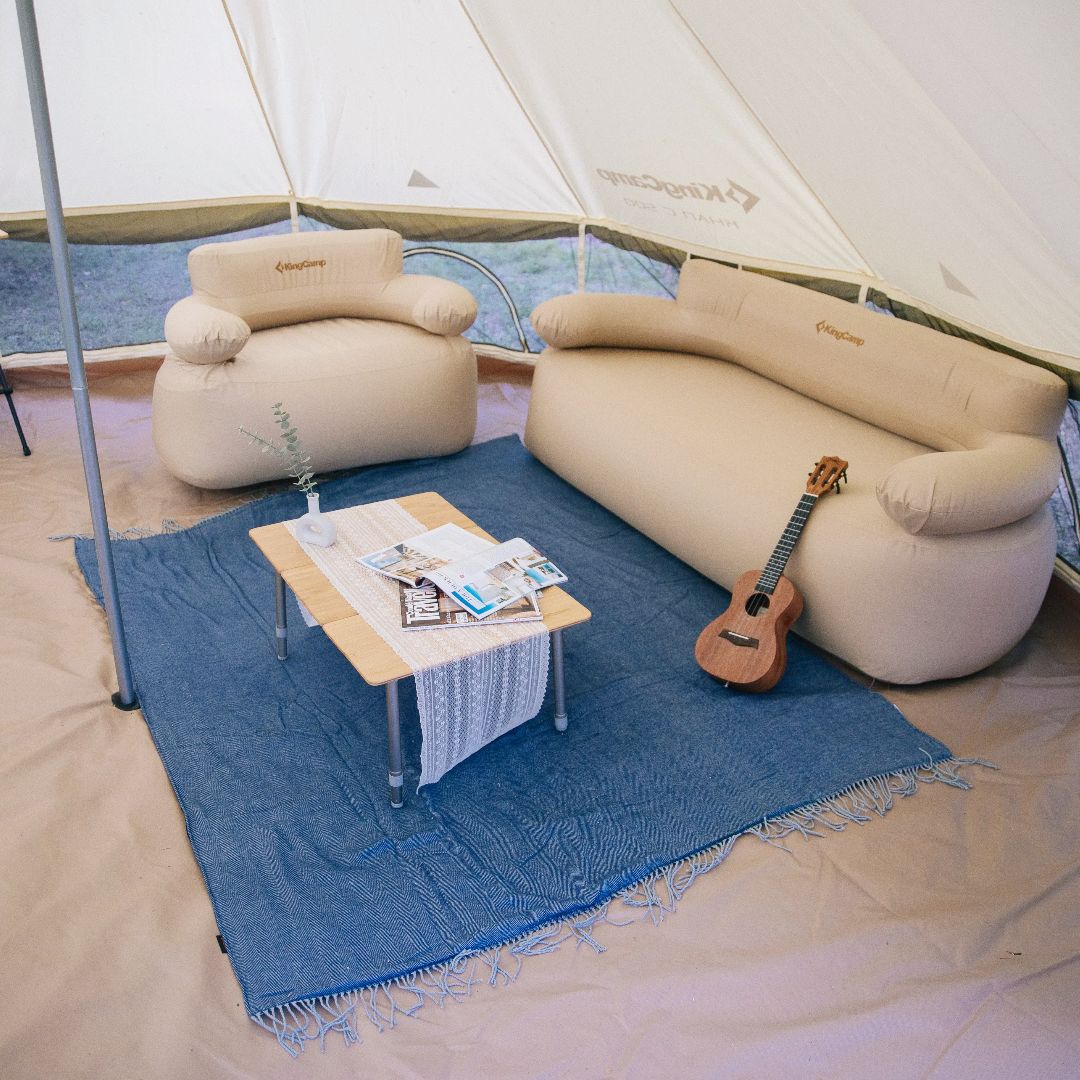 KingCamp Inflatable Sofa with a FREE Blanket