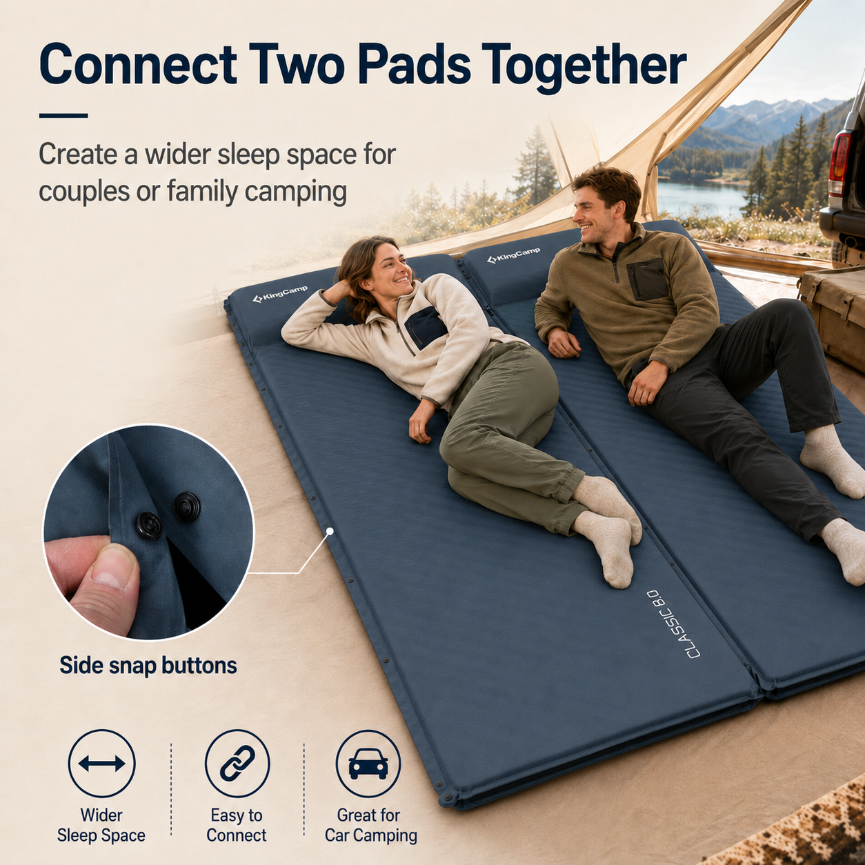 KingCamp CLASSIC 8.0 Single Self-Inflating Sleeping Pad