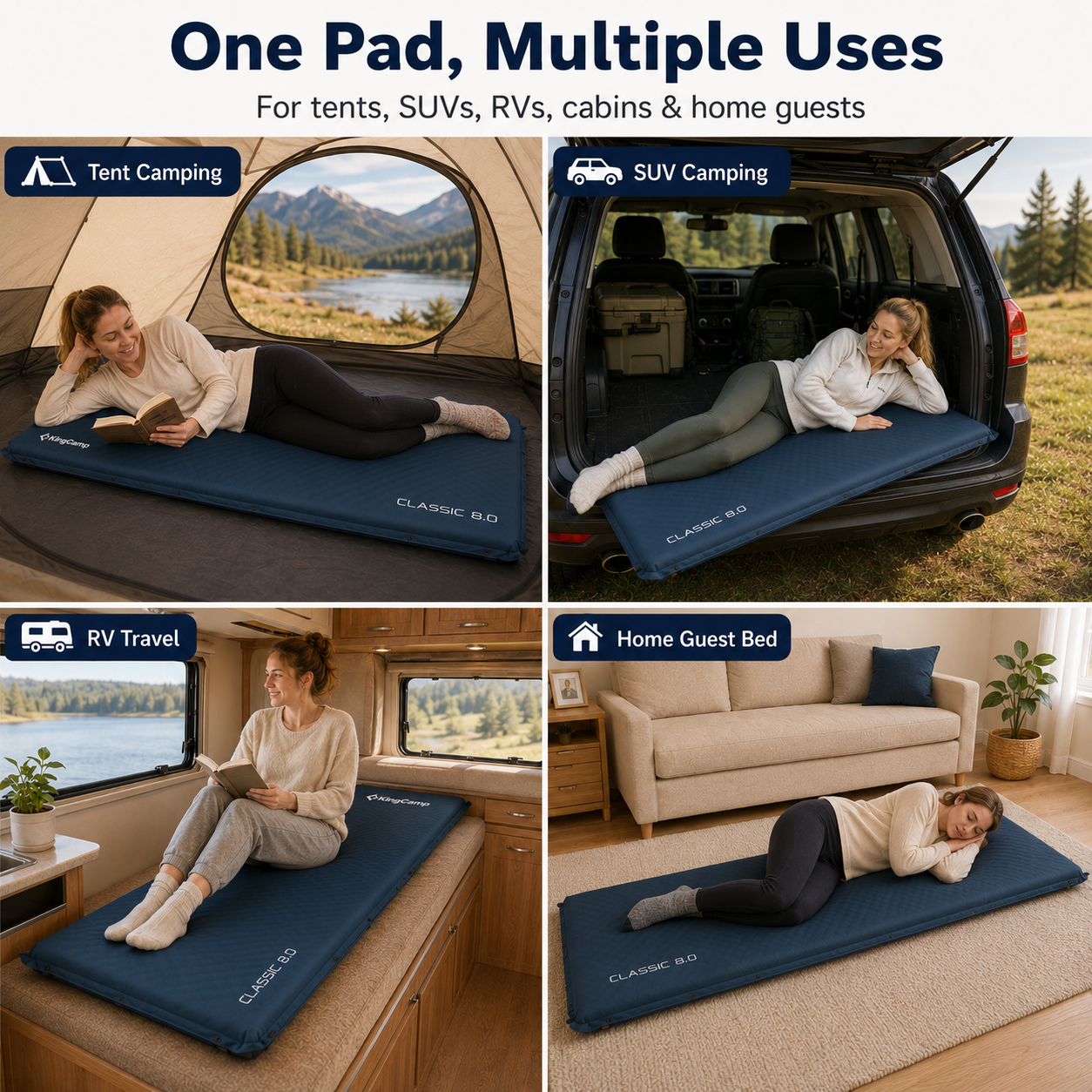 KingCamp CLASSIC 8.0 Single Self-Inflating Sleeping Pad