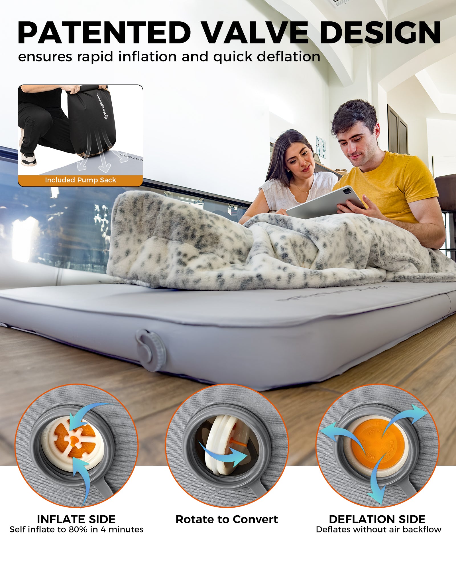 KingCamp PREMIUM SUPER 15 Self-Inflating Camping Sleeping Pad