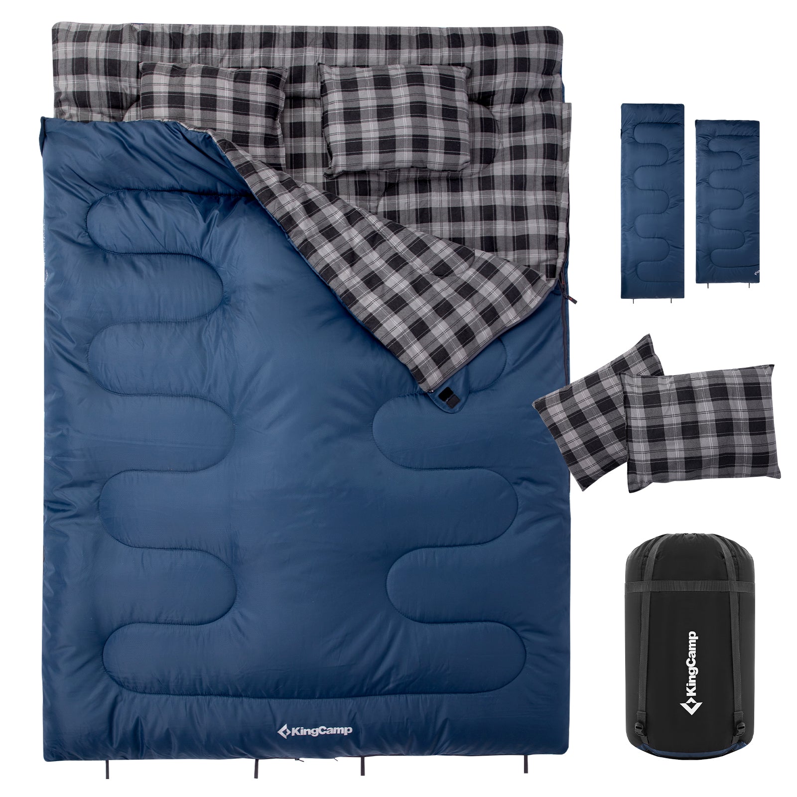 KingCamp SNOWFLAKE 300D Double Flannel Sleeping Bag