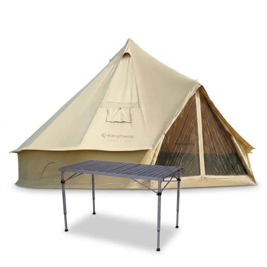 ①本体　KingCamp　KHAN C 500　ベルテント　TC　約5m×5m KingCamp KHAN C 500 Tent & Table Bundle – KingCamp Outdoors