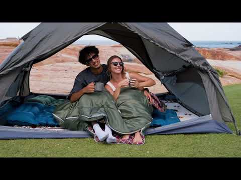 KingCamp FREESPACE 250D Flannel Lined Double Sleeping Bag