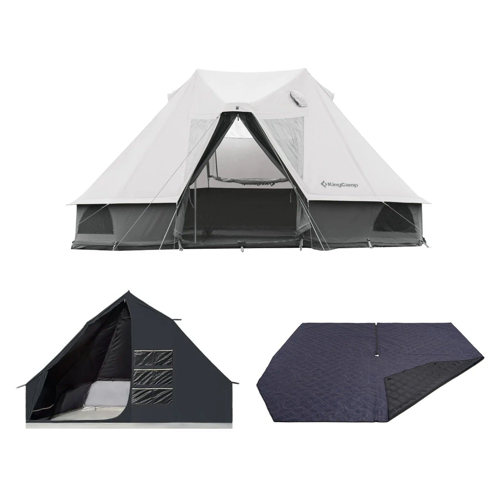 KingCamp KHAN VILLA Tent Bundle for 4-6 Person