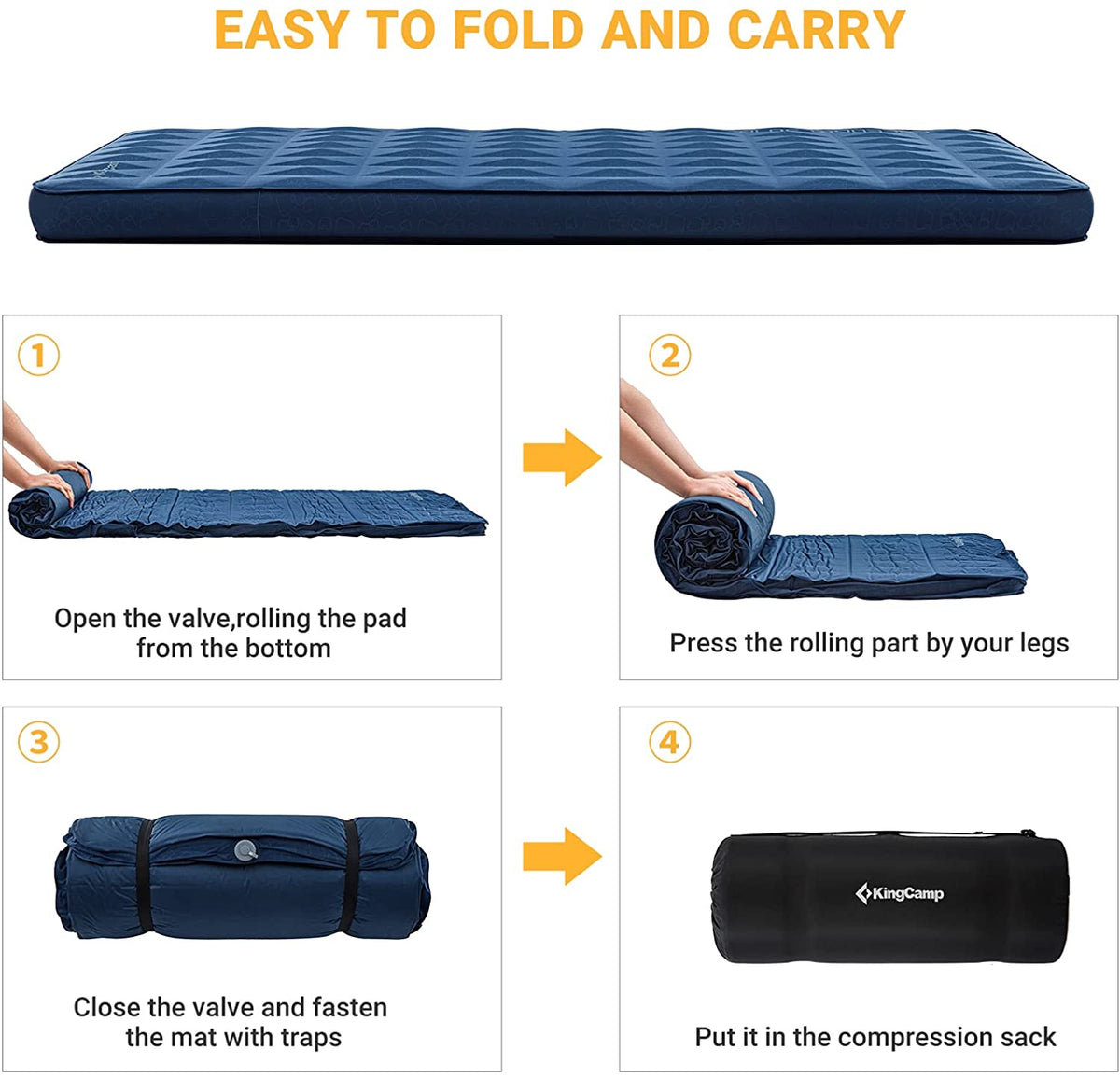 KingCamp Self-Inflating Neck & Lumbar Support Pillows