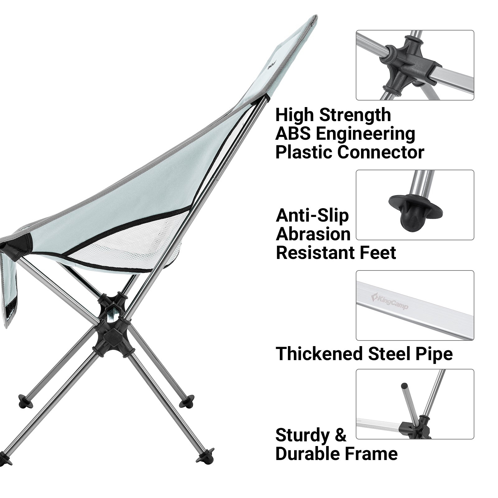 KingCamp Extra Wide High Back Camping Chair