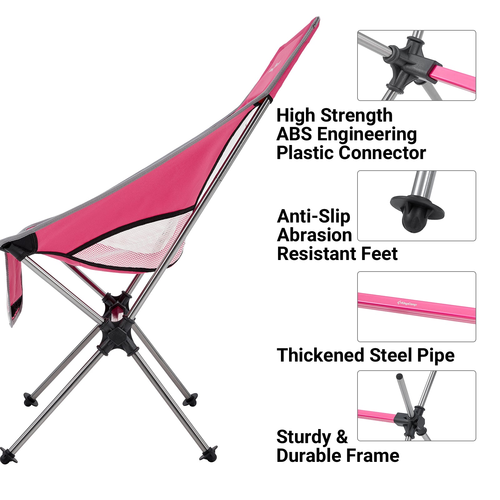 KingCamp Extra Wide High Back Camping Chair