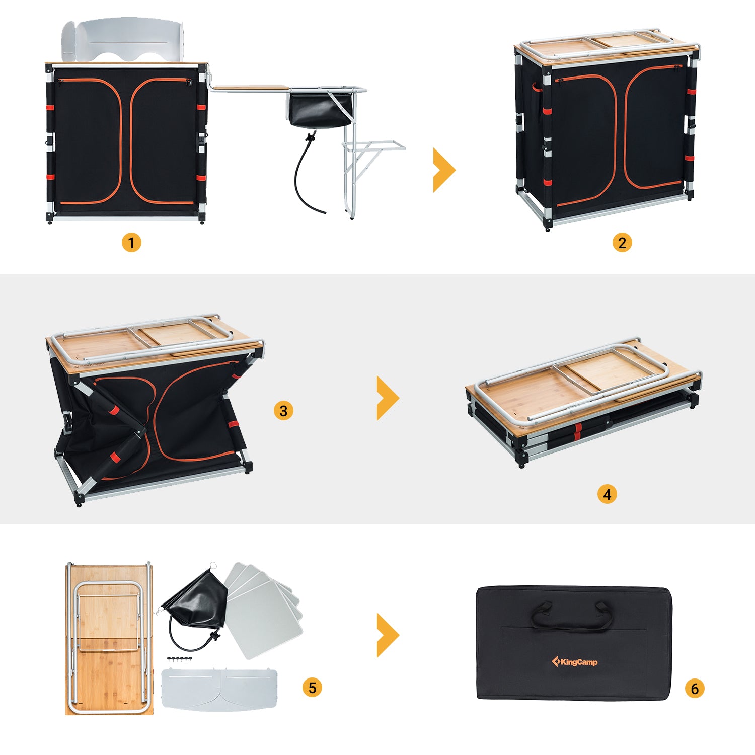 KingCamp Folding Multifunctional Cooking Table