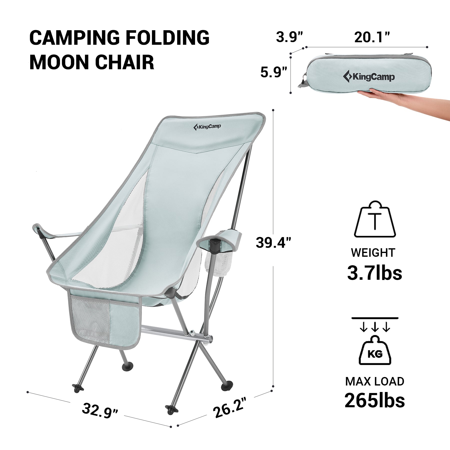 KingCamp Highback Camping Chairs