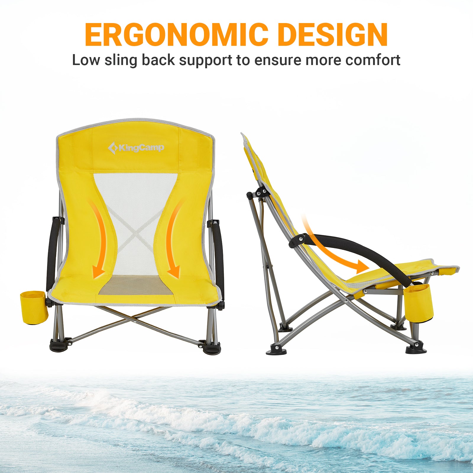 KingCamp Low Sling Beach Chairs