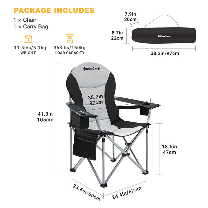 KingCamp Lumbar Support Oversized Chair