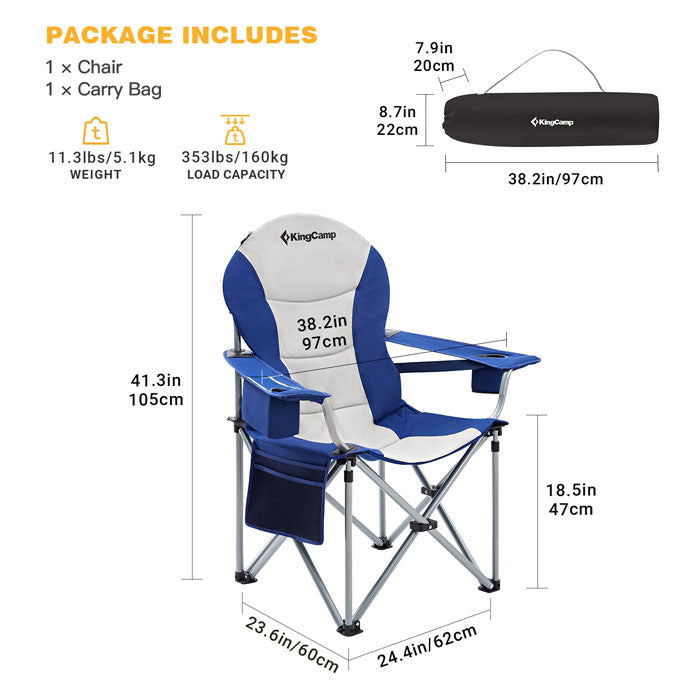 KingCamp Lumbar Support Oversized Chair