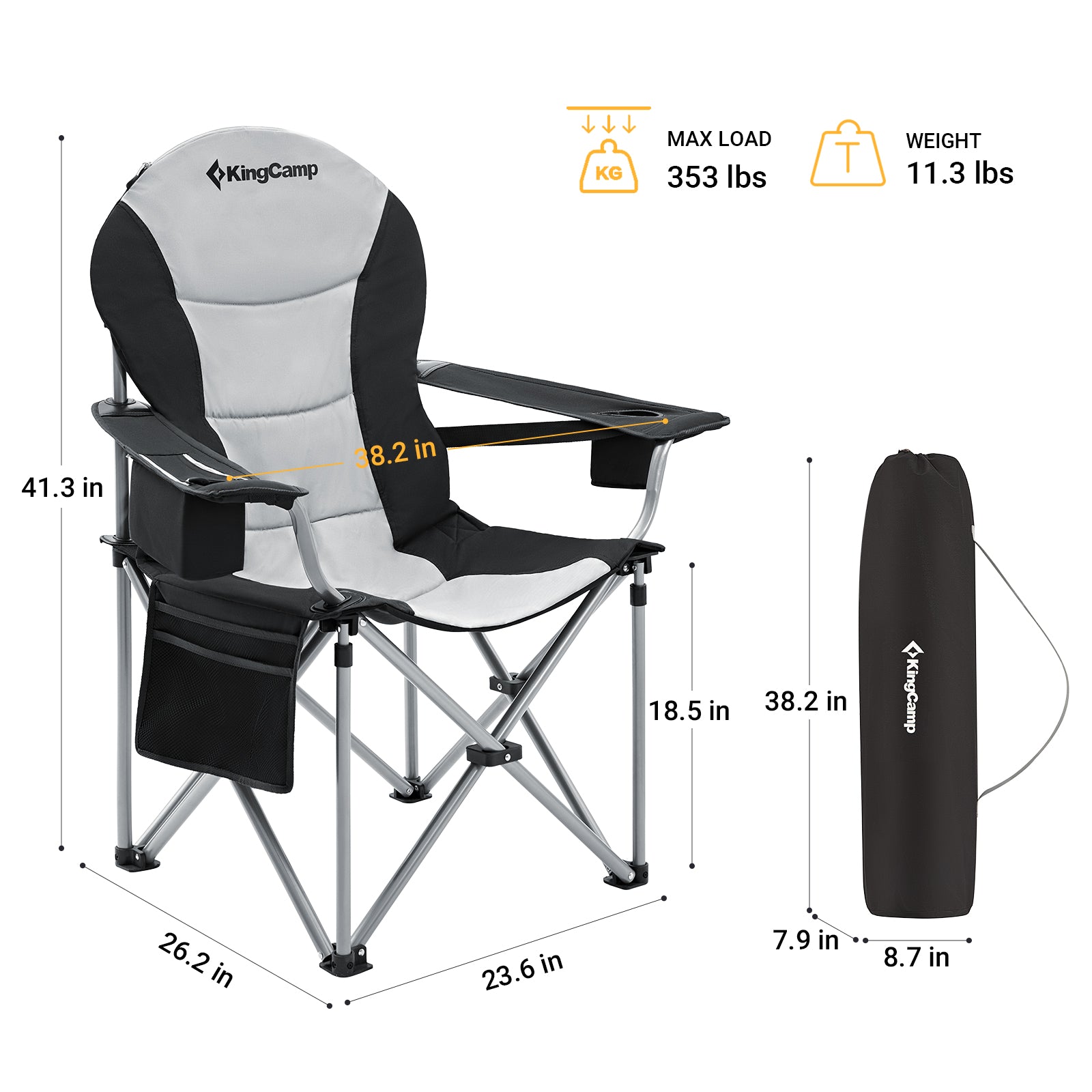 KingCamp Lumbar Support Oversized Chair