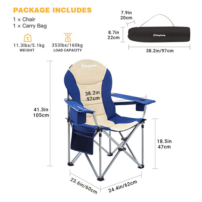 KingCamp Lumbar Support Oversized Chair