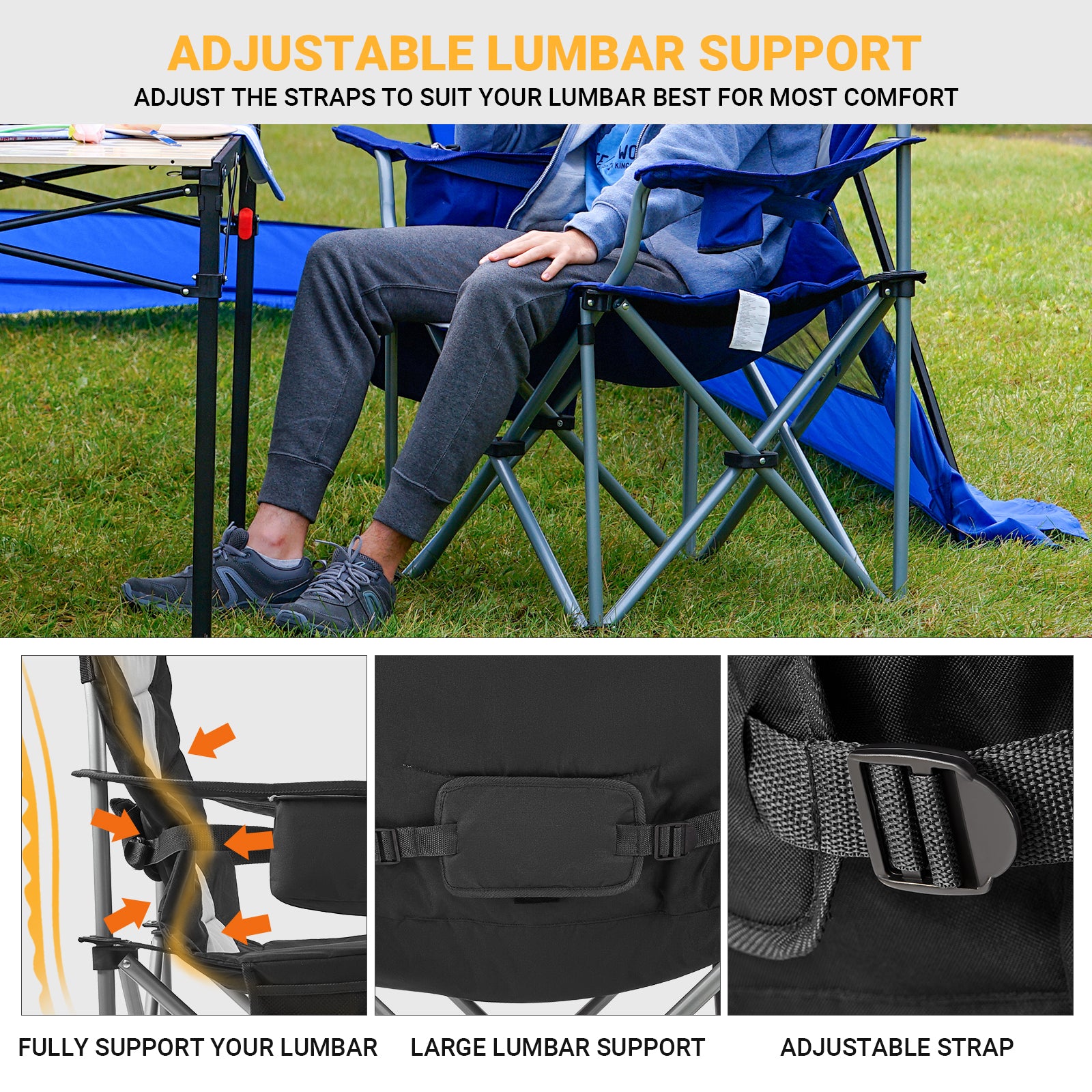 KingCamp Lumbar Support Oversized Chair