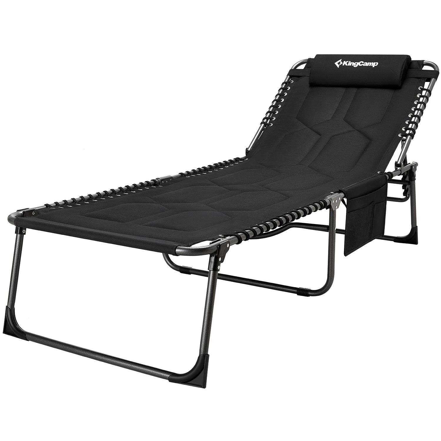 KingCamp Oversize Padded Folding Chaise Lounge Chair