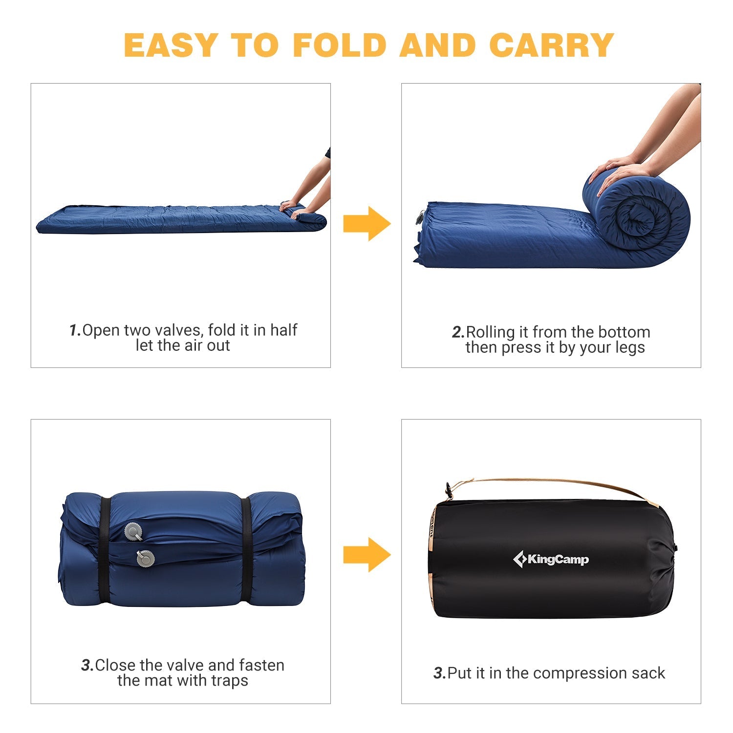 KingCamp Self-Inflating Double/Single Sleeping Mattress