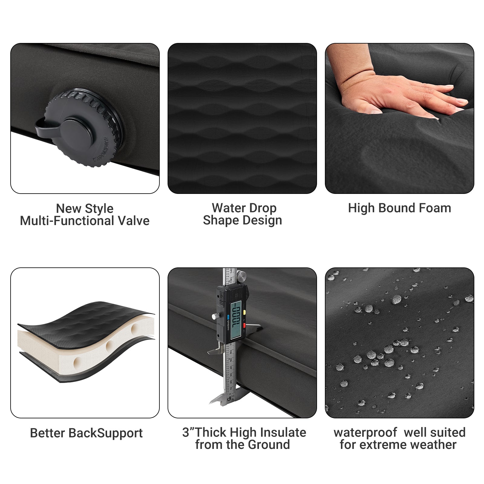 KingCamp Self-Inflating Double/Single Sleeping Mattress