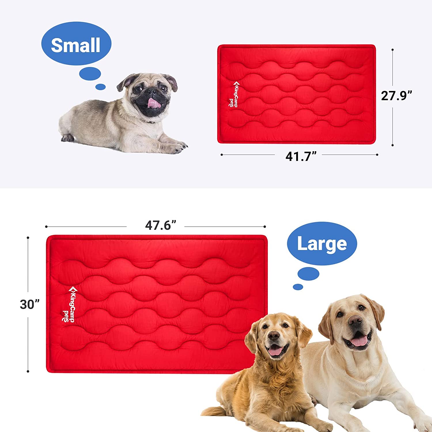 KingCamp Washable Dog Pad Mat