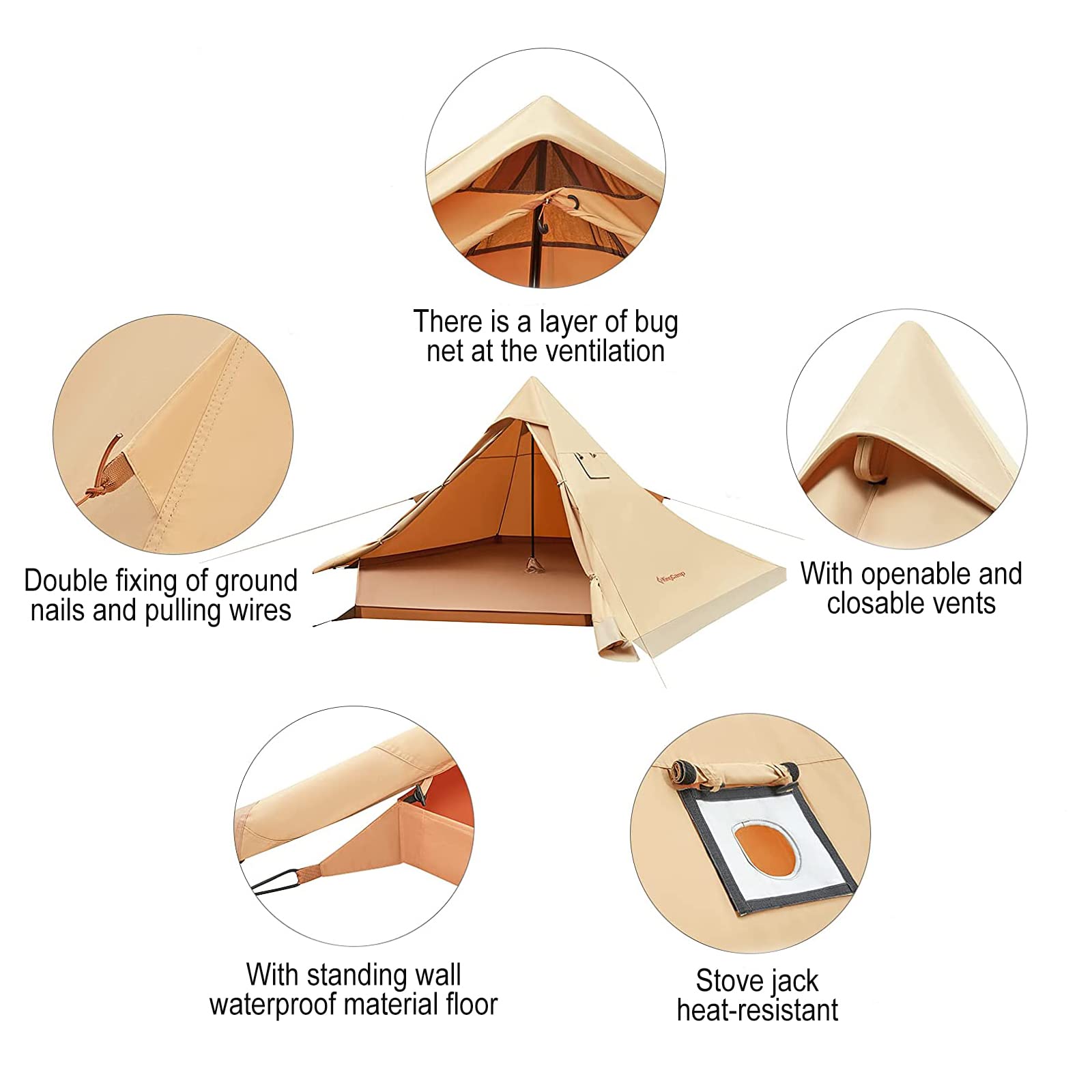KingCamp Waterproof Ultra-lightweight Tent Tarp