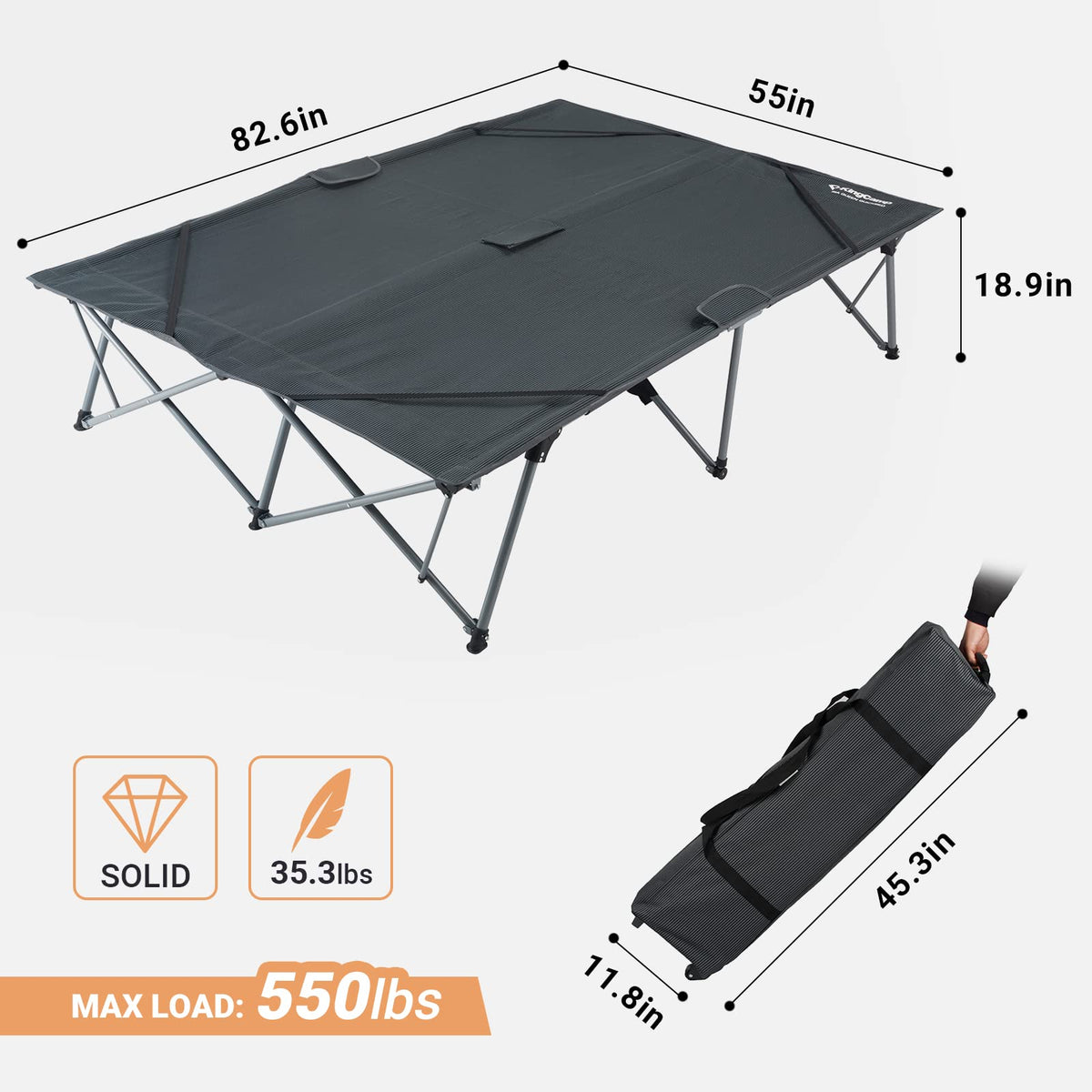 Double cot bed size best sale