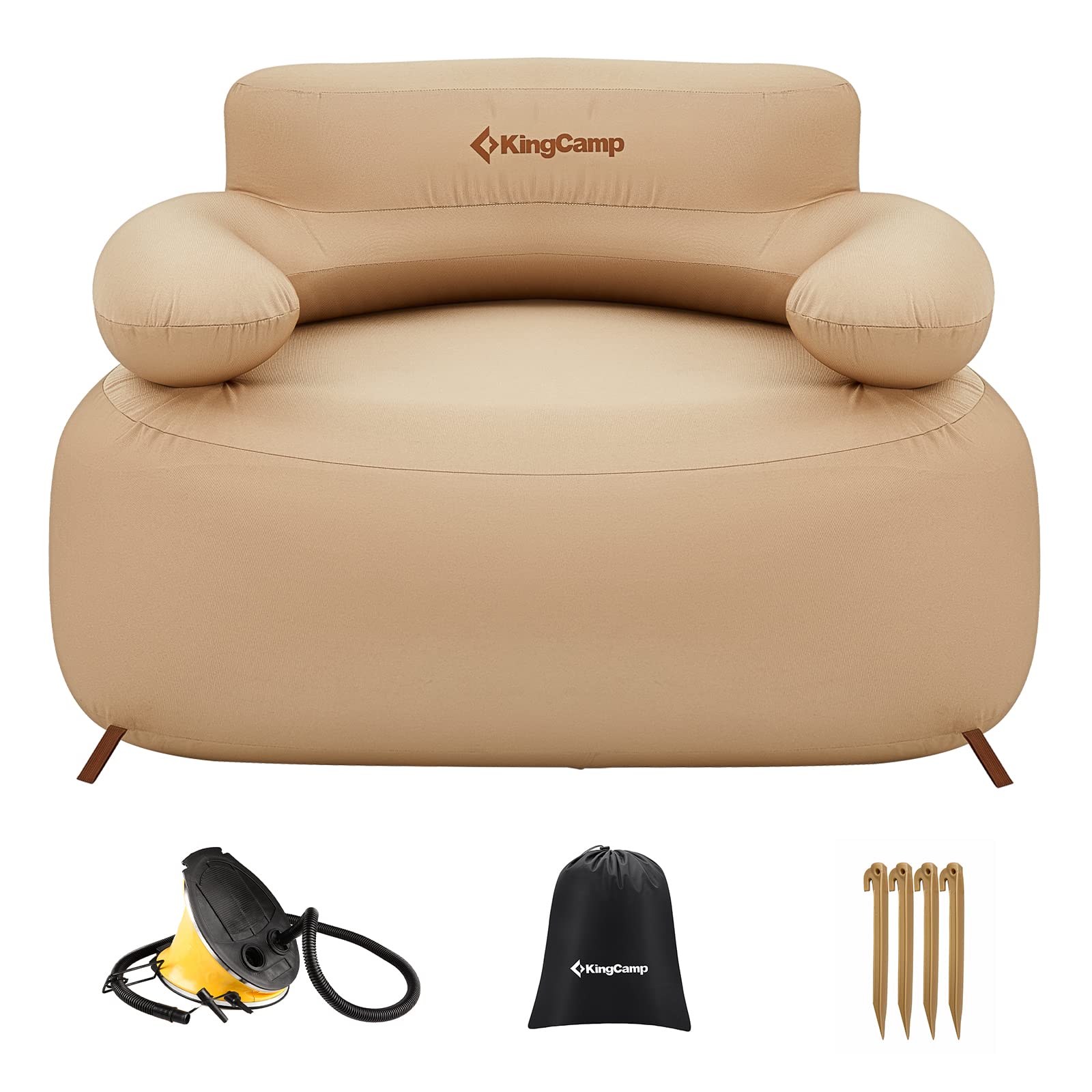 aufblasbare sofa camping KingCamp Single-Person Inflatable Sofa Set: Unmatched Comfort and Convenience – KingCamp Outdoors