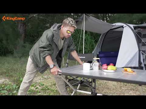 KingCamp Large Roll up Aluminum Folding Camping Table