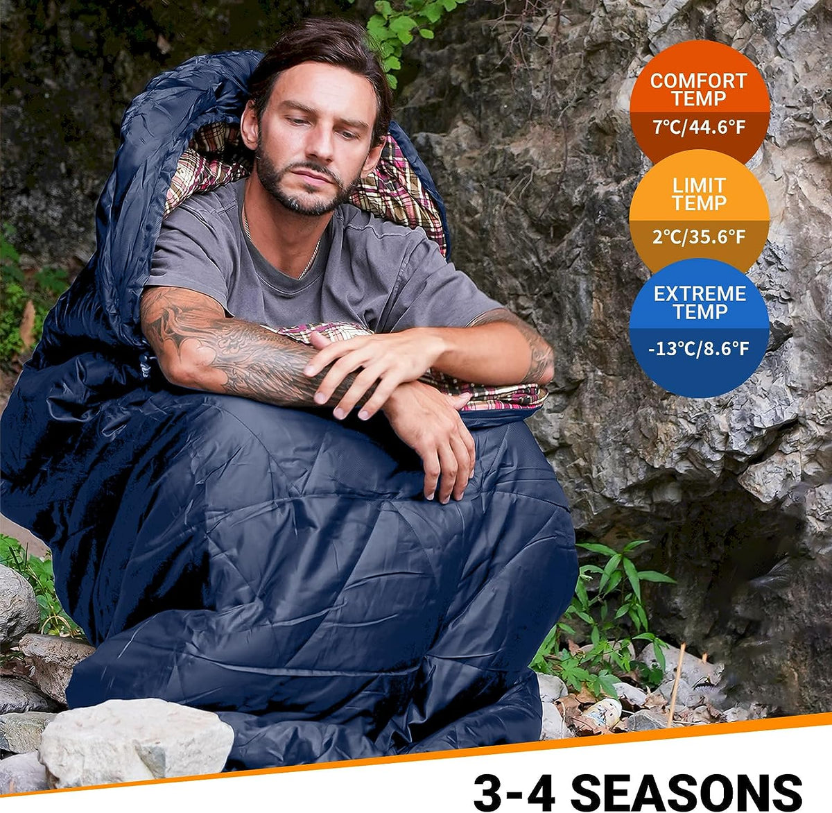 KingCamp Oversized 34 Season Sleeping Bag Ultimate Comfort and