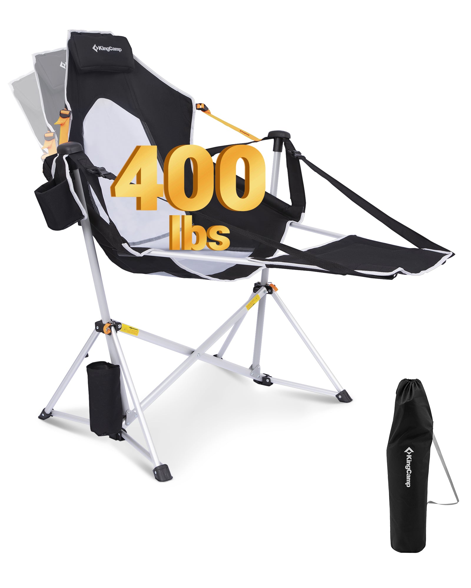 テーブル・チェア・ハンモック WANTKEY CAMP WANTKEY CNT25 KingCamp Orchid C20 Mesh Back Hammock Chair with Footrest