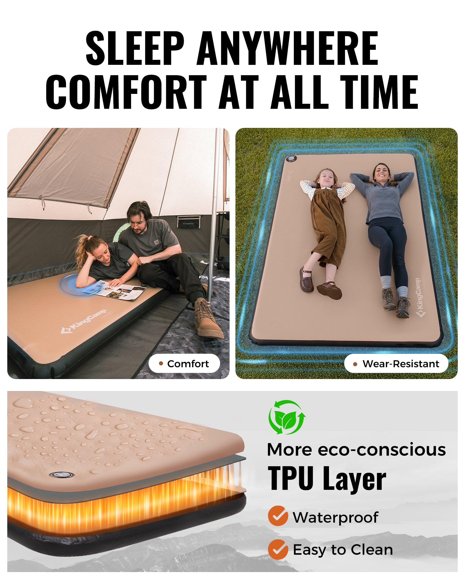 KingCamp Flexi Rest 8.0 DUO TPU Air Sleeping Pad