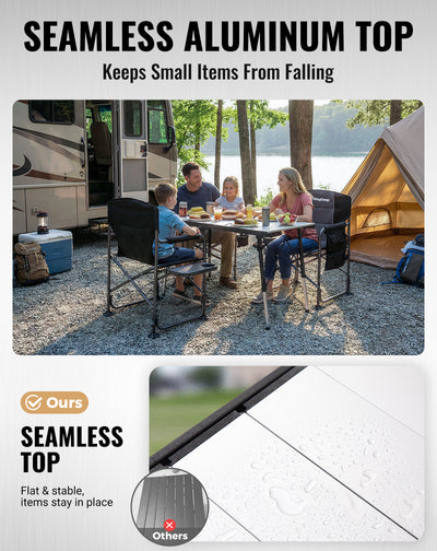 KingCamp GRANITE Adjustable Aluminum Table with Carrying Bag