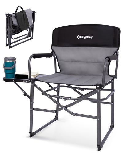 KingCamp Oversized Director Chair With Side Table