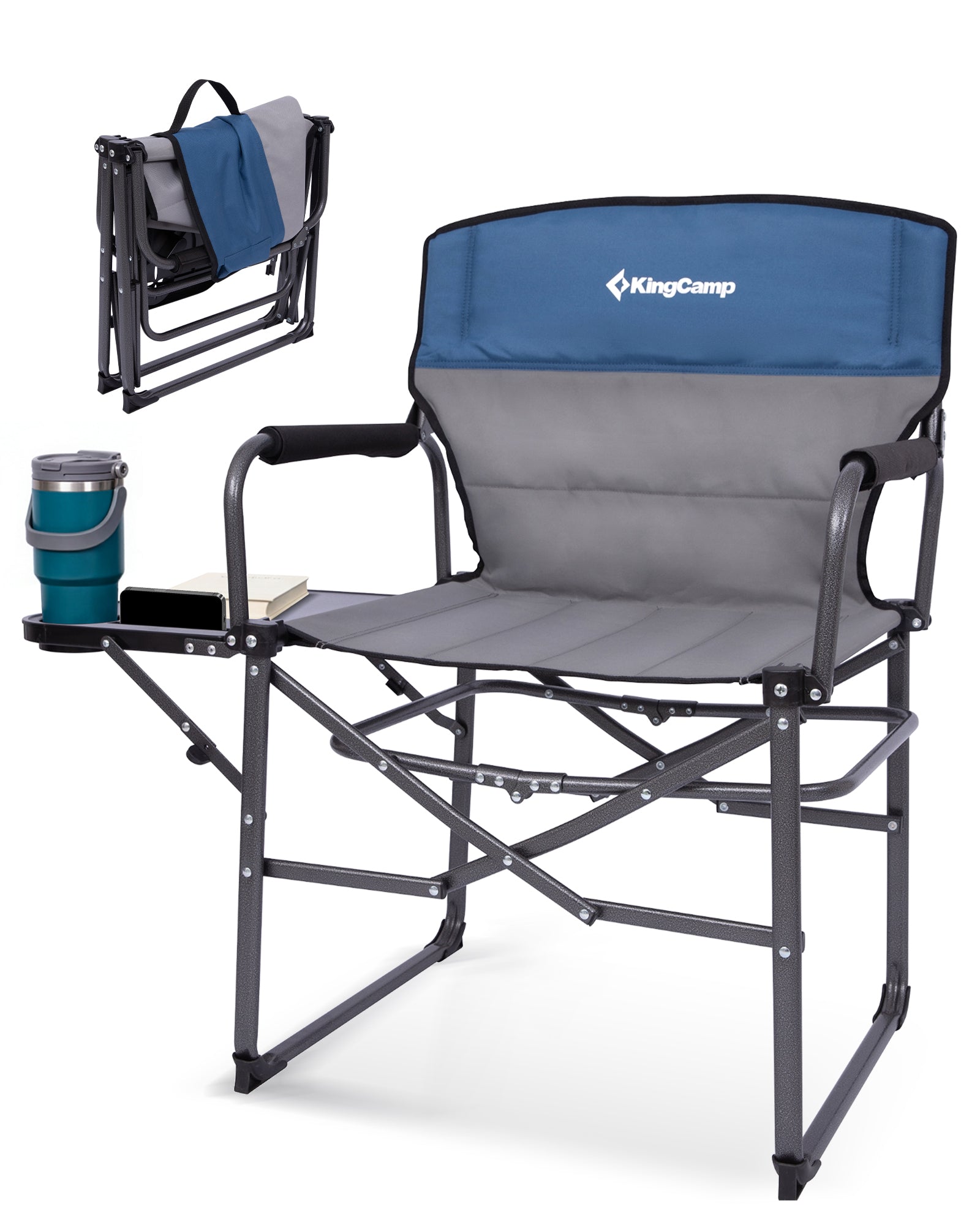KingCamp Oversized Director Chair With Side Table