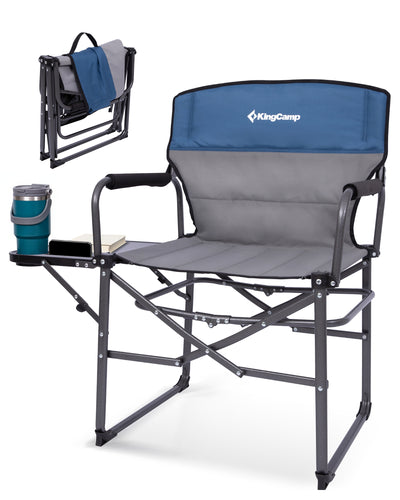 KingCamp Oversized Director Chair With Side Table