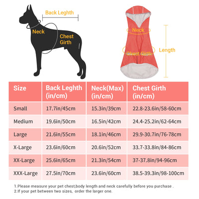 KingCamp PETS Dog Raincoat XXXL