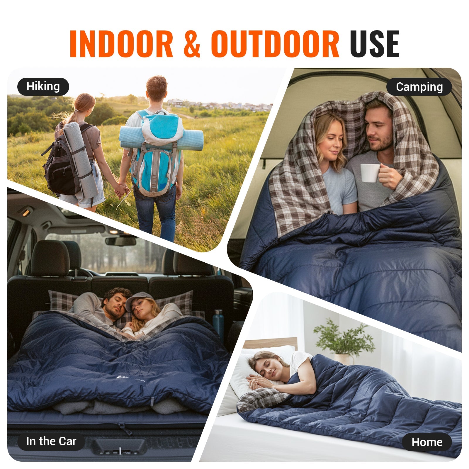 KingCamp SNOWFLAKE 300 Flannel Double Sleeping Bag
