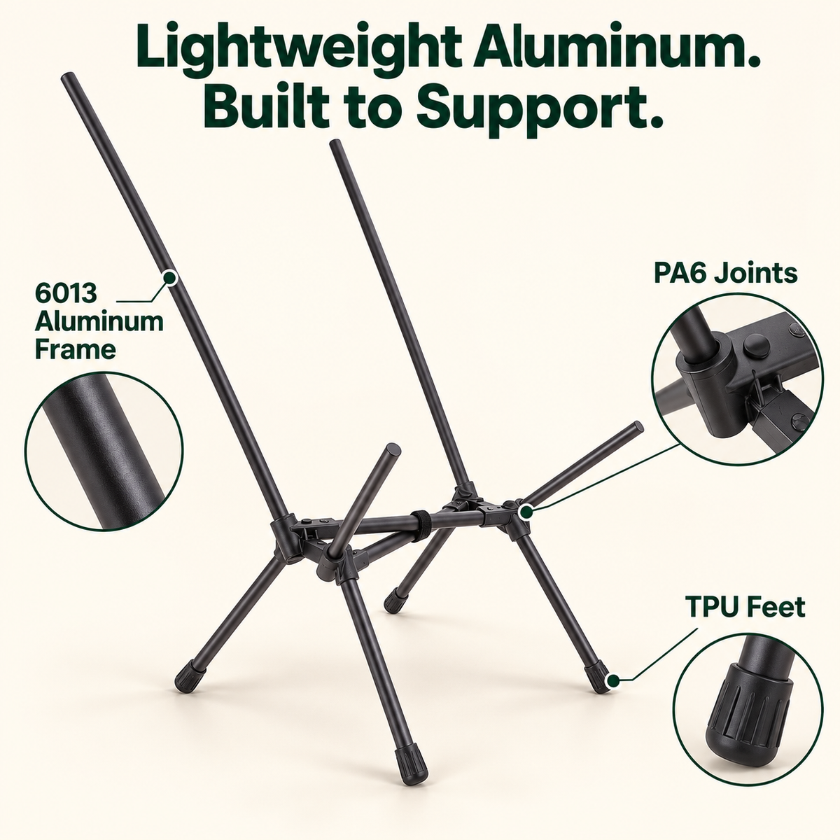 KingCamp BALSA C10 Lightweight High-Back Aluminum Chair