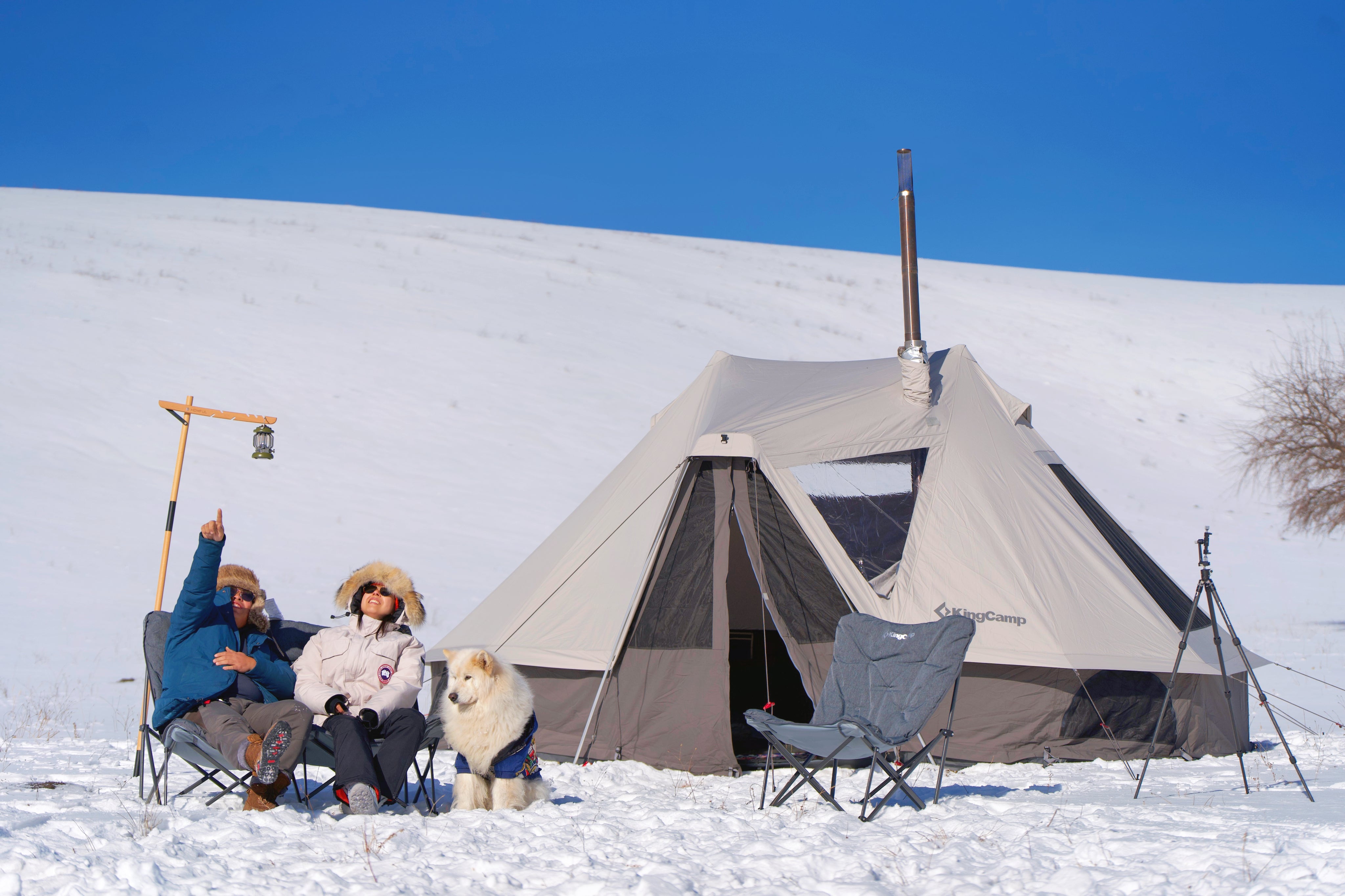 KingCamp Khan Villa 4-Season 4-6 Person Bell Tent